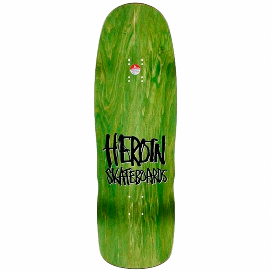 Heroin Dead Dave Ghost Train Skateboard Deck 10.1"