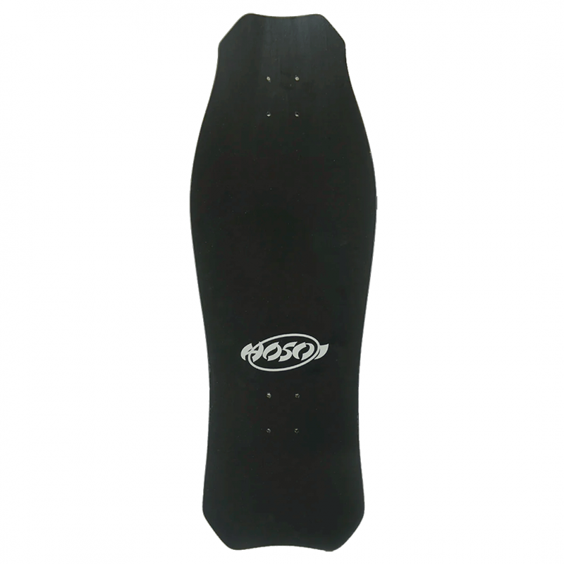 Hosoi OG Hammerhead Matte Black Silver Skateboard Deck 10.5"