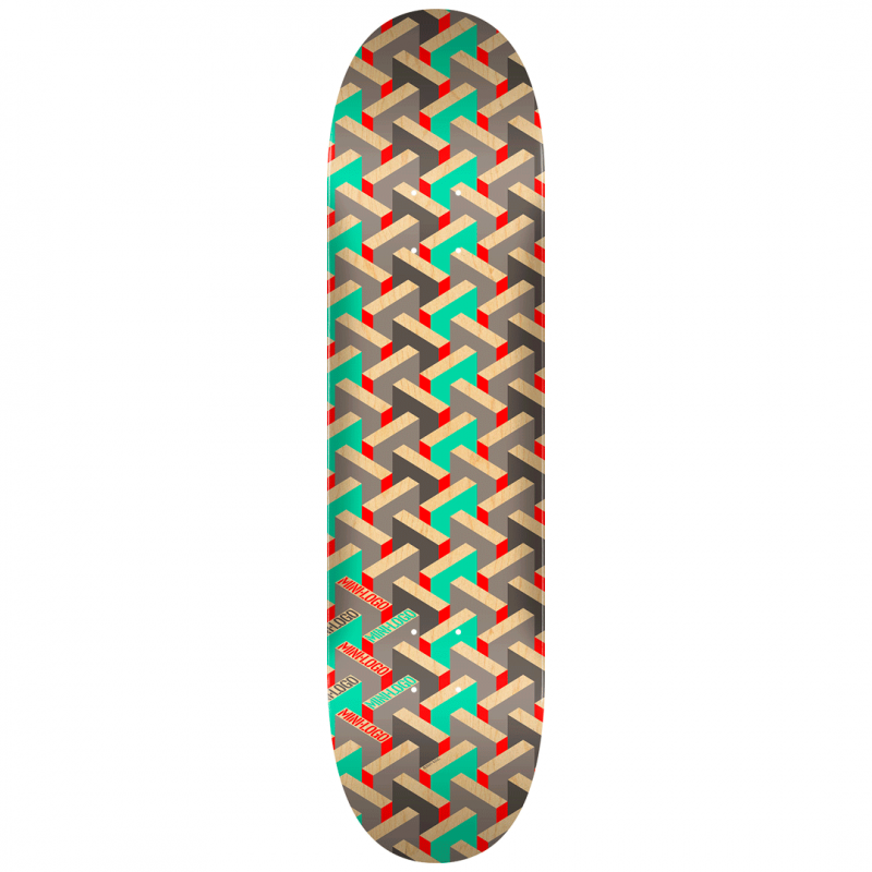 Mini Logo Pattern Maze 8.25" Skateboard