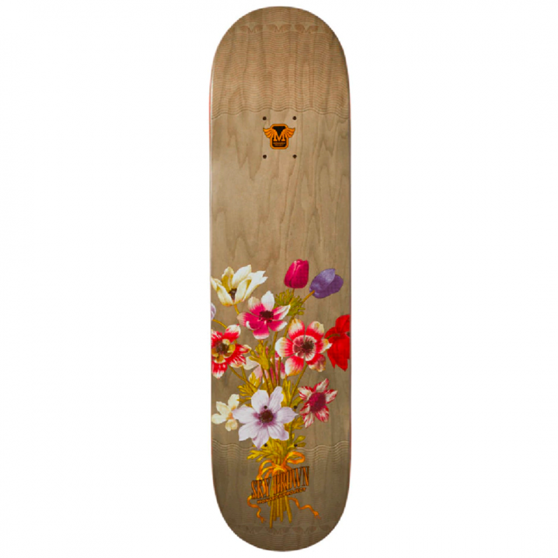 Monarch Leticia Bufoni Botanic Gray R7 Skateboard Deck 8.25"