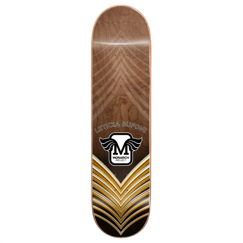 Monarch Leticia Bufoni Horus Gradient Brown R7 Skateboard Deck 8.5 "