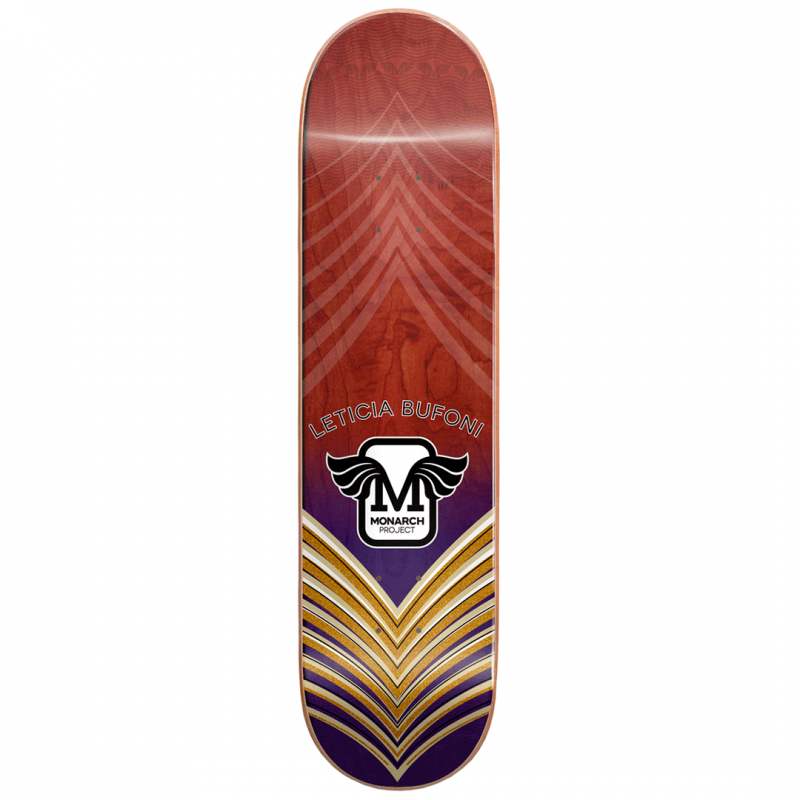 Monarch Leticia Bufoni Horus Gradient Red R7 Skateboard Deck 8.375"