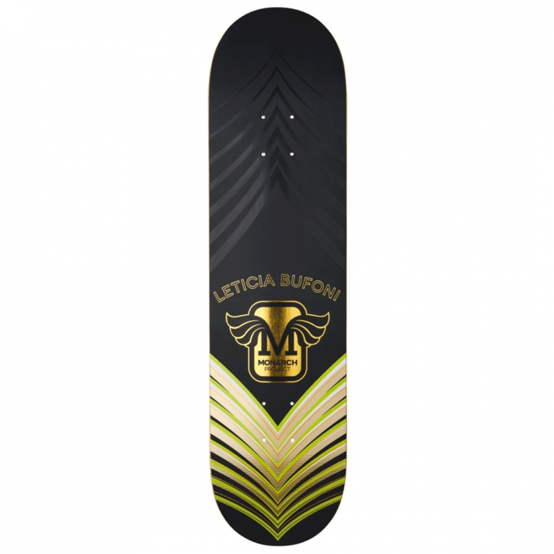Monarch Leticia Bufoni Horus Green R7 Skateboard Deck 8.5 "