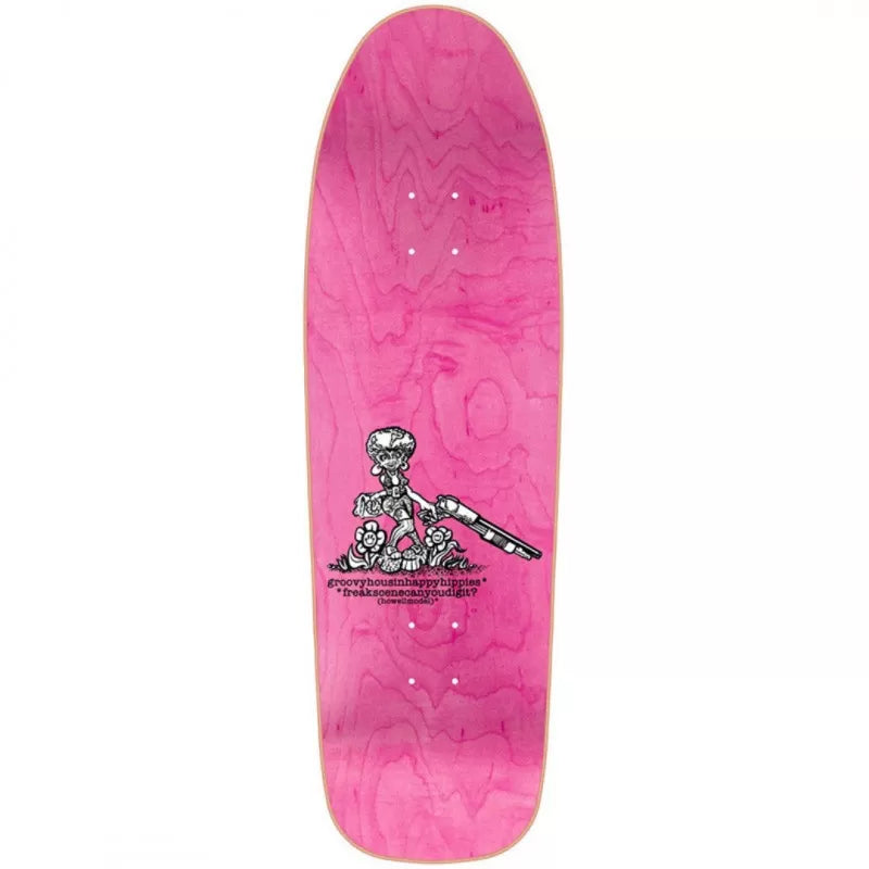 New Deal Andy Howell Hippies Pink Skateboard Deck 9.375"