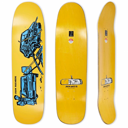 Polar Oskar Rozenberg Drivers License Yellow P9 Skateboard Deck 8.625"