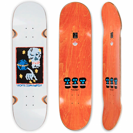 Polar Oskar Rozenberg World Domination Wheel Well Skateboard Deck 8.75"