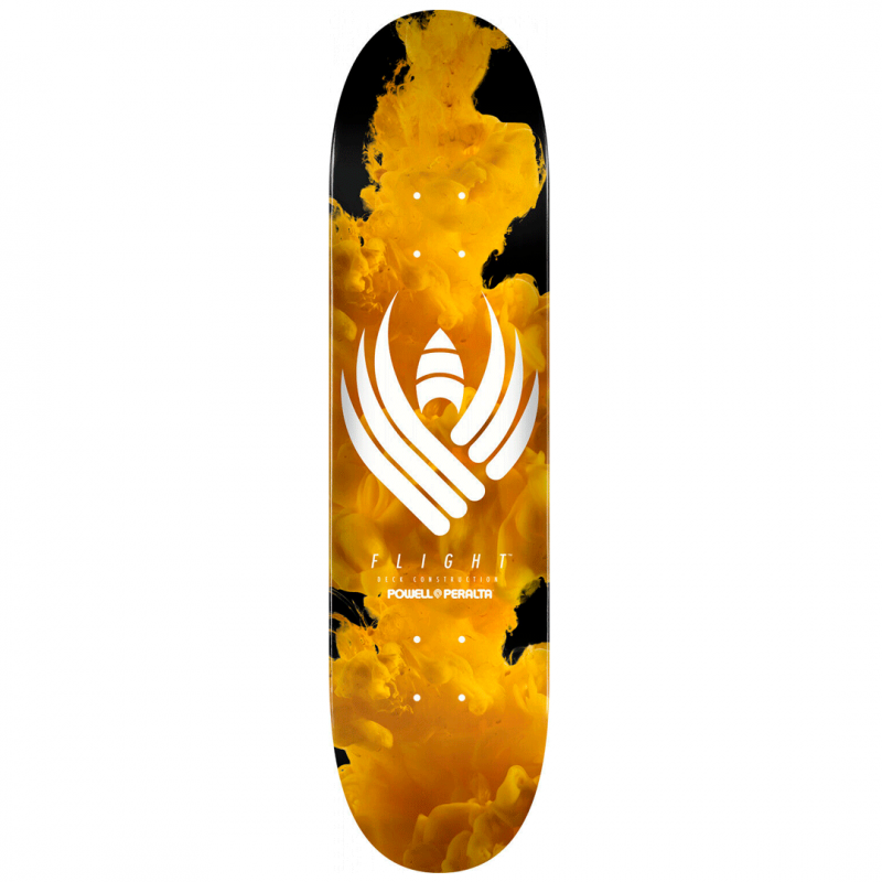 Powell Peralta Flight® Color Burst Yellow Skateboard Deck 8.75