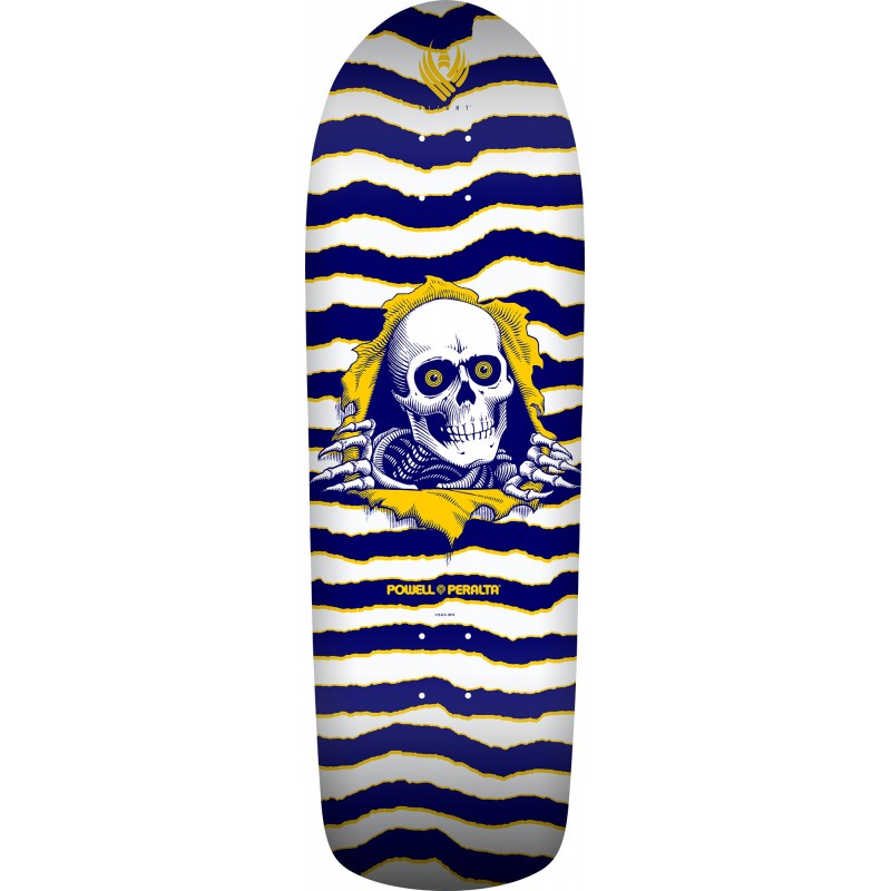 Powell Peralta Flight® Ripper Blue White Skateboard Deck 9.7"