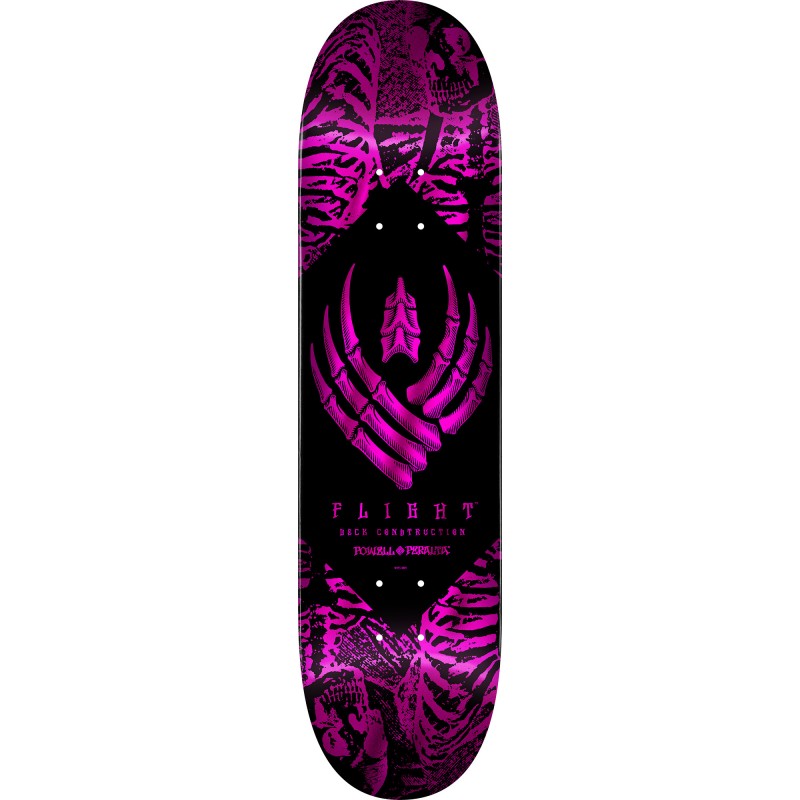 Powell Peralta Flight® Skeleton Pink Foil Skateboard Deck 8.0"