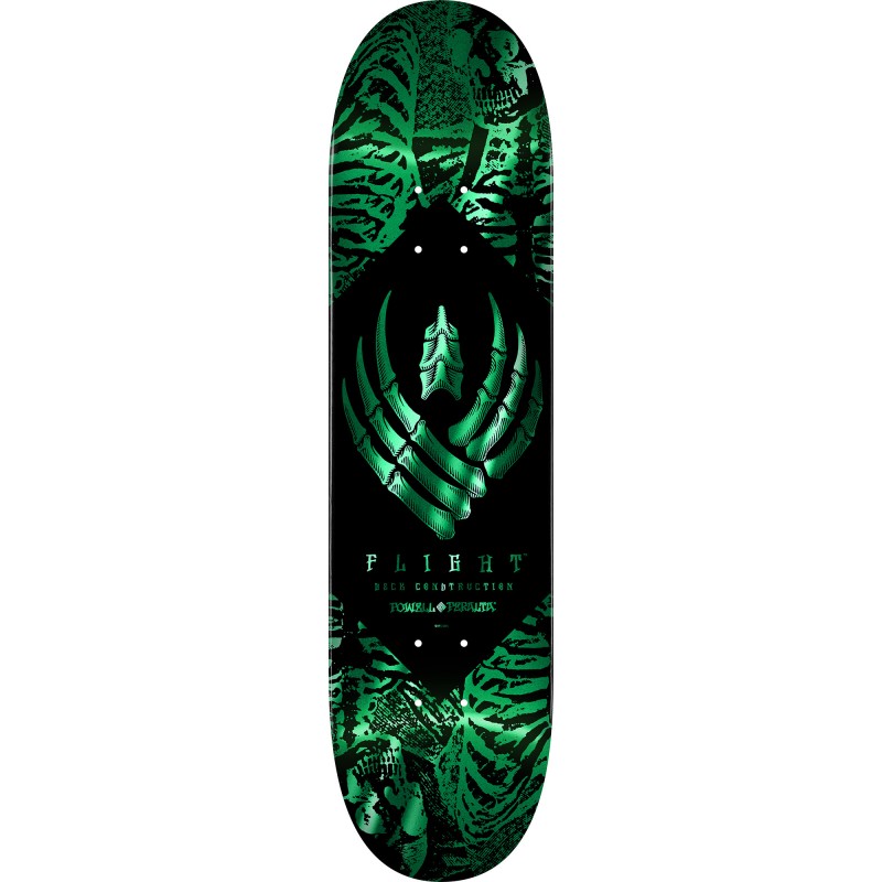 Powell Peralta Flight® Skeleton Teal Foil Skateboard Deck 8.13"