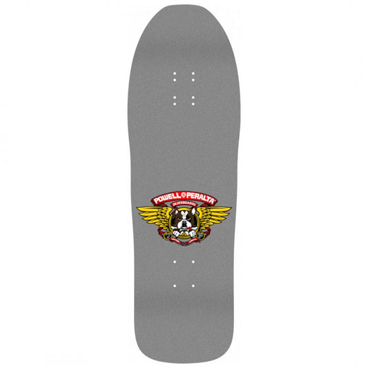 Powell Peralta Frankie Hill Bull Dog Silver Skateboard Deck 10"