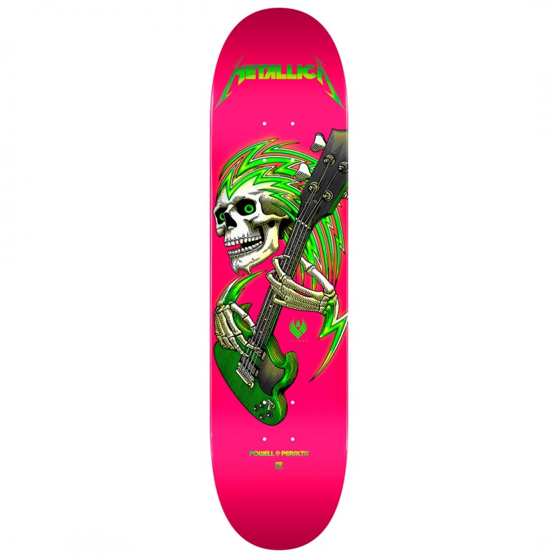 Powell Peralta Metallica Collab Flight® Hot Pink Skateboard Deck
