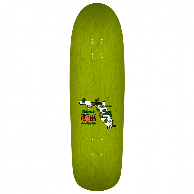 Powell Peralta Mike Frazier Yellow Man Green Skateboard Deck 9.5"