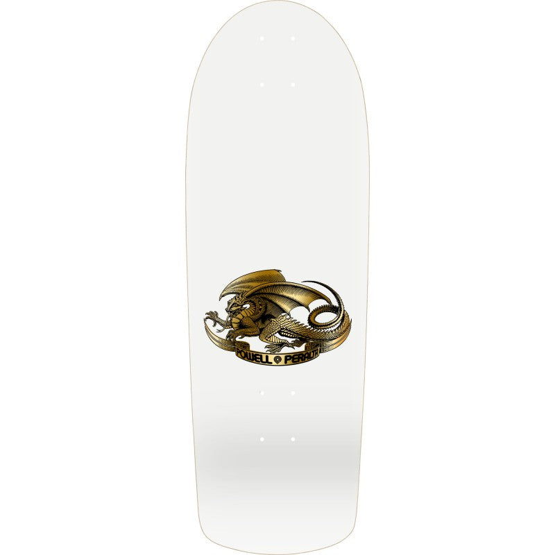 Powell Peralta Mike McGill Skull & Snake McTwist 40th Anniversary White Gold Foil Skateboard Deck 10"
