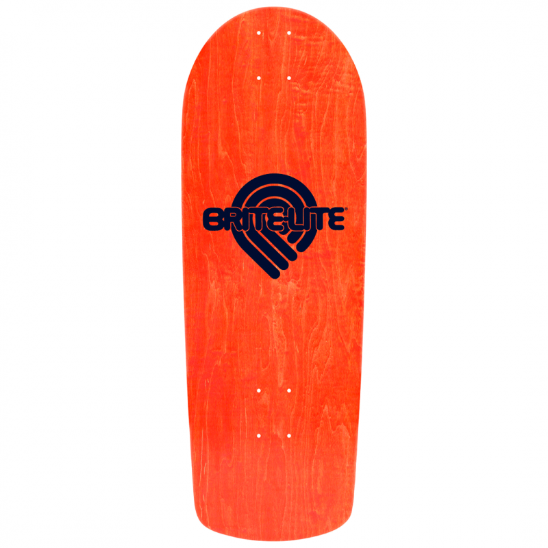 Powell Peralta OG Snub Ray Rodriguez Skull & Sword Orange Stain Skateboard Deck 10"