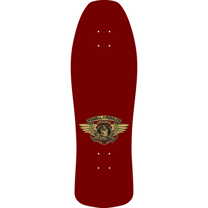 Powell Peralta Ray Underhill Cross Burgundy/Gold Foil Skateboard Deck 9.9"