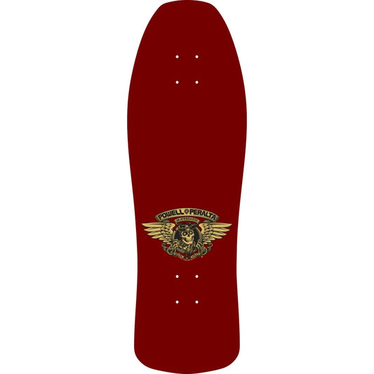 Powell Peralta Ray Underhill Cross Burgundy/Gold Foil Skateboard Deck 9.9"