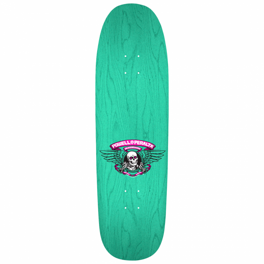 Powell Peralta Steve Caballero Ban This Teal Stain Skateboard Deck 9.265"