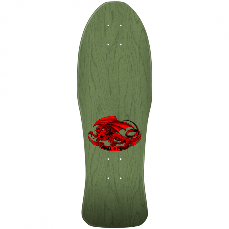 Powell Peralta Steve Caballero Chinese Dragon Sage Green Skateboard Deck 10"