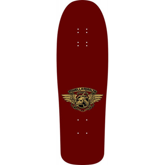 Powell Peralta Steve Caballero Mask Burgundy Gold Foil Skateboard Deck 9.75"