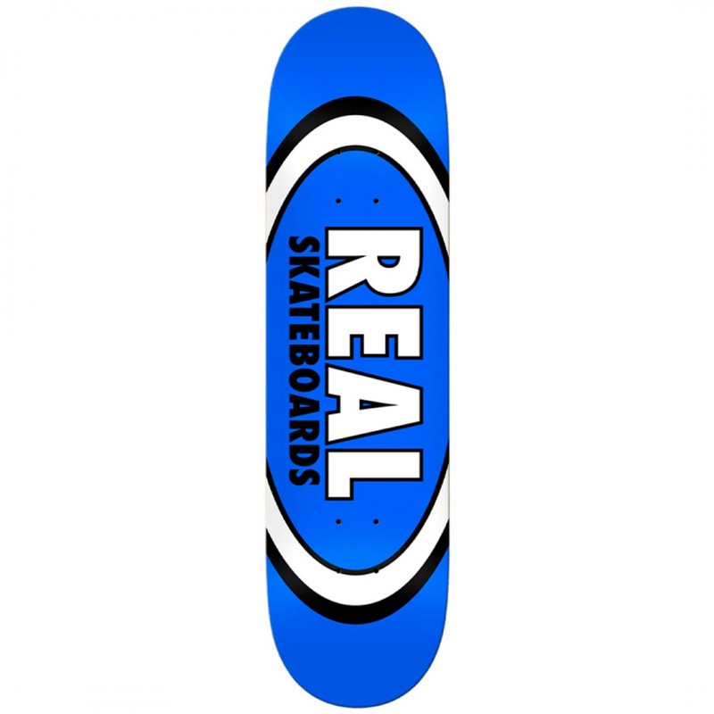 Real Classic Oval Blue Skateboard Deck 8.5″
