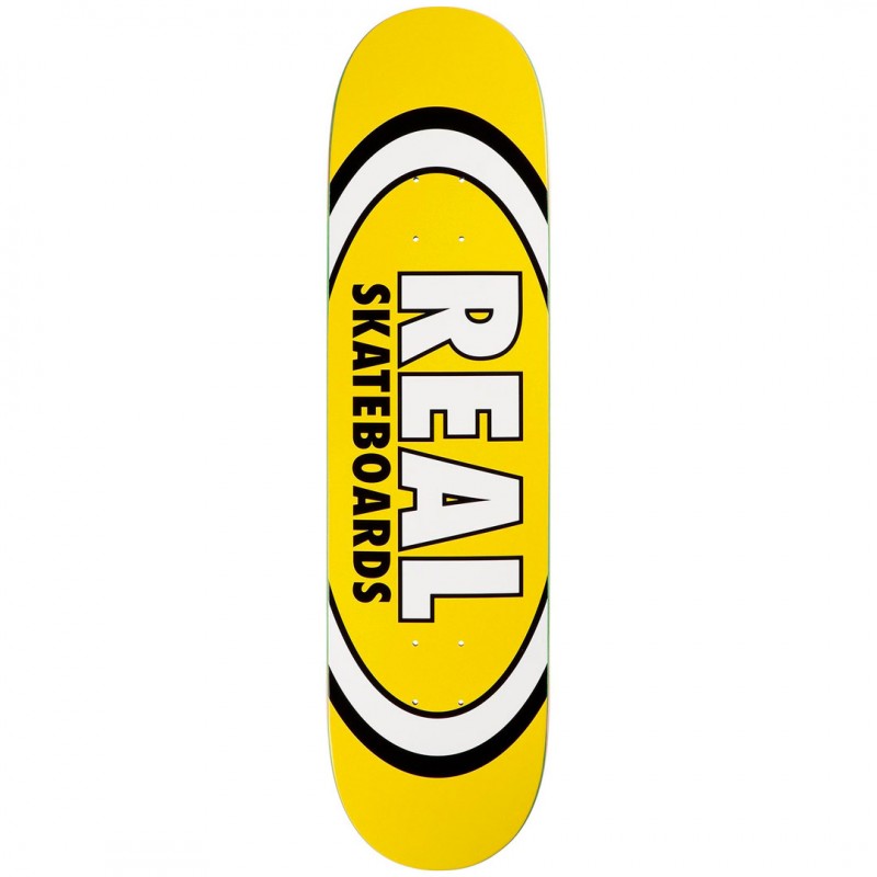 Real Classic Oval Yellow Skateboard Deck 8.06"