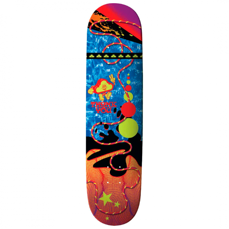 Thank you Ripple Grid Skateboard Deck 8.0"
