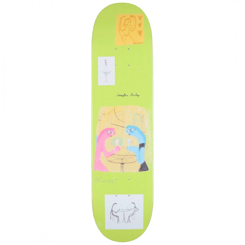 There Nadiar Jessyka Nobel Rot Yellow Skateboard Deck 8.06 "