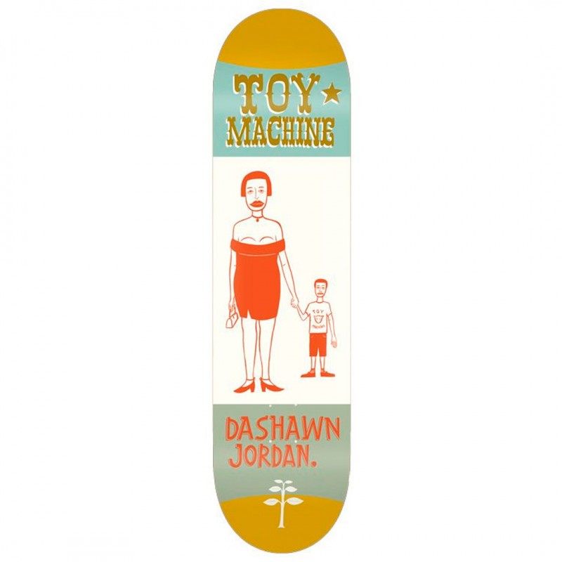 Toy Machine Dashawn Jordan Kilgallen Skateboard Deck 8.25"