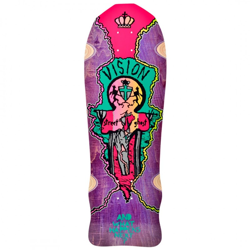 Vision Street Ghost Purple Stain 9.75" Skateboard Deck