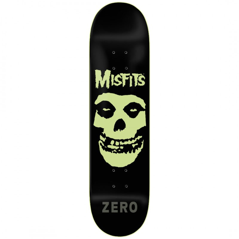 Zero x Misfits Fiend Skull GITD Skateboard Deck 8.5"
