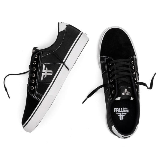 Fallen Bomber Sneakers - Black White Silver