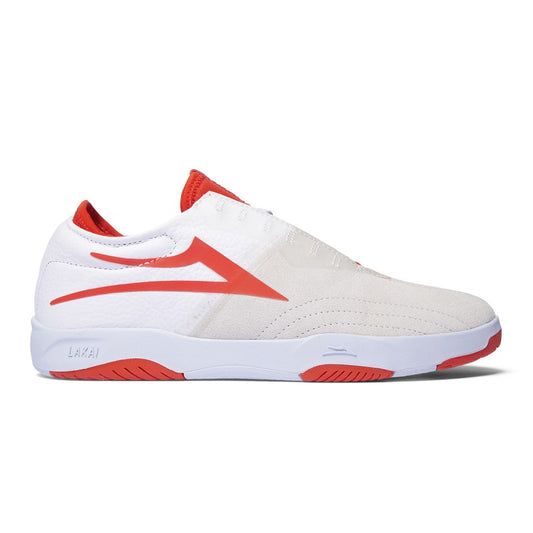 Lakai Mod Cup Shoes - White/Flame Suede