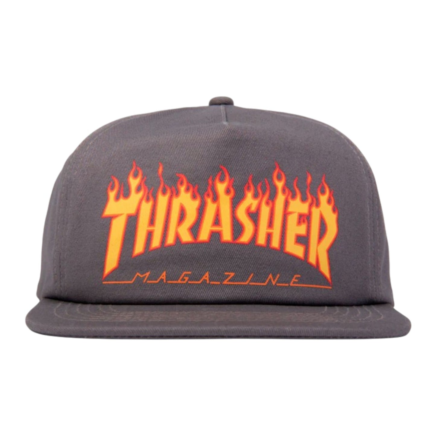 Boné Thrasher Printed Flame Logo - Grey