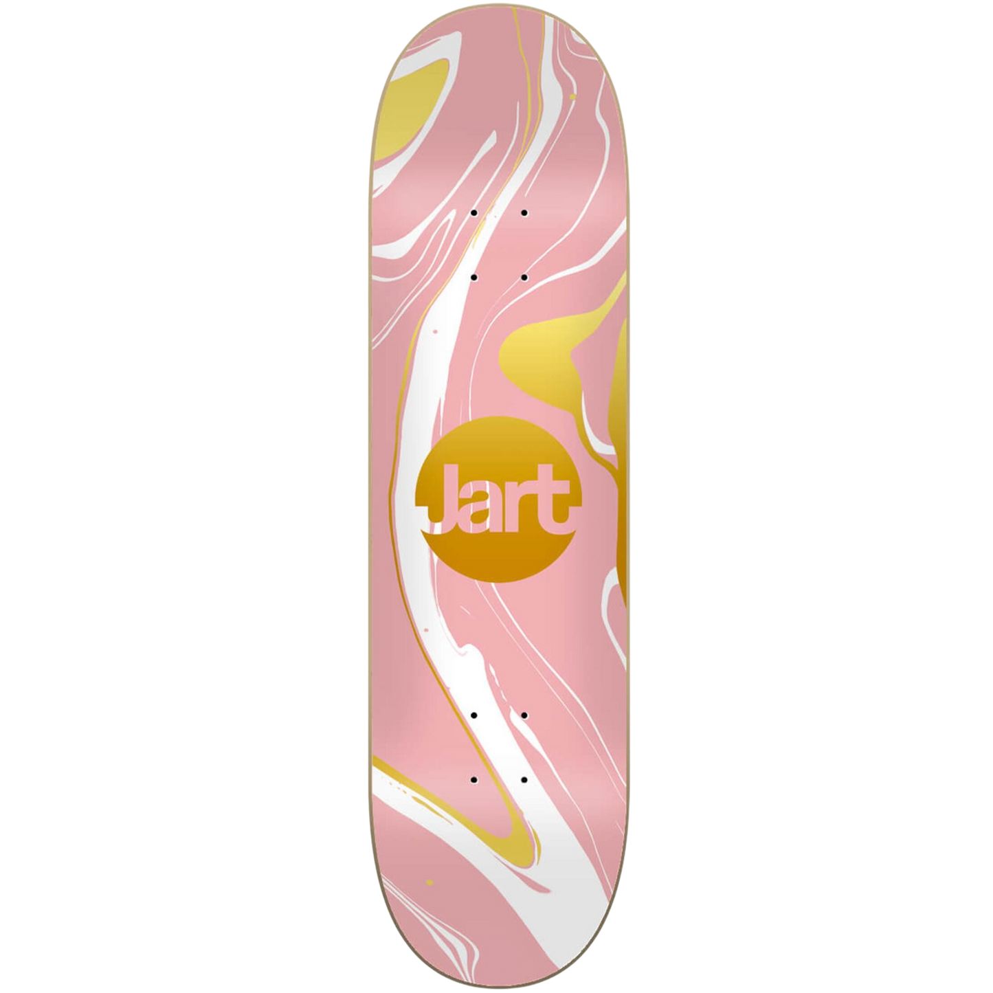 Jart Revolve Pink Gold Skateboard Deck 7.75"