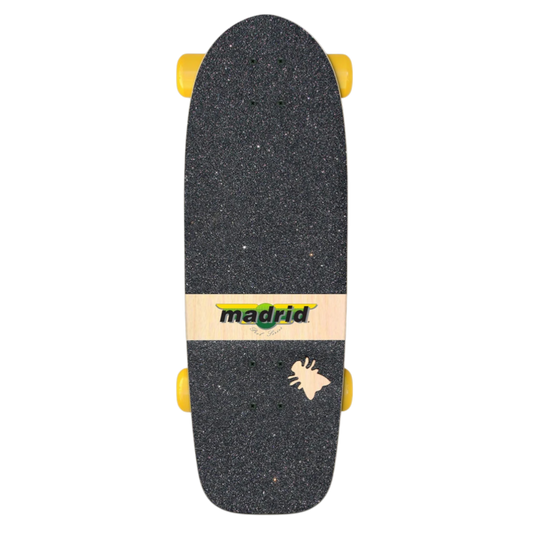 Madrid Marty Explosion Yellow Old School Skateboard Complete 29"