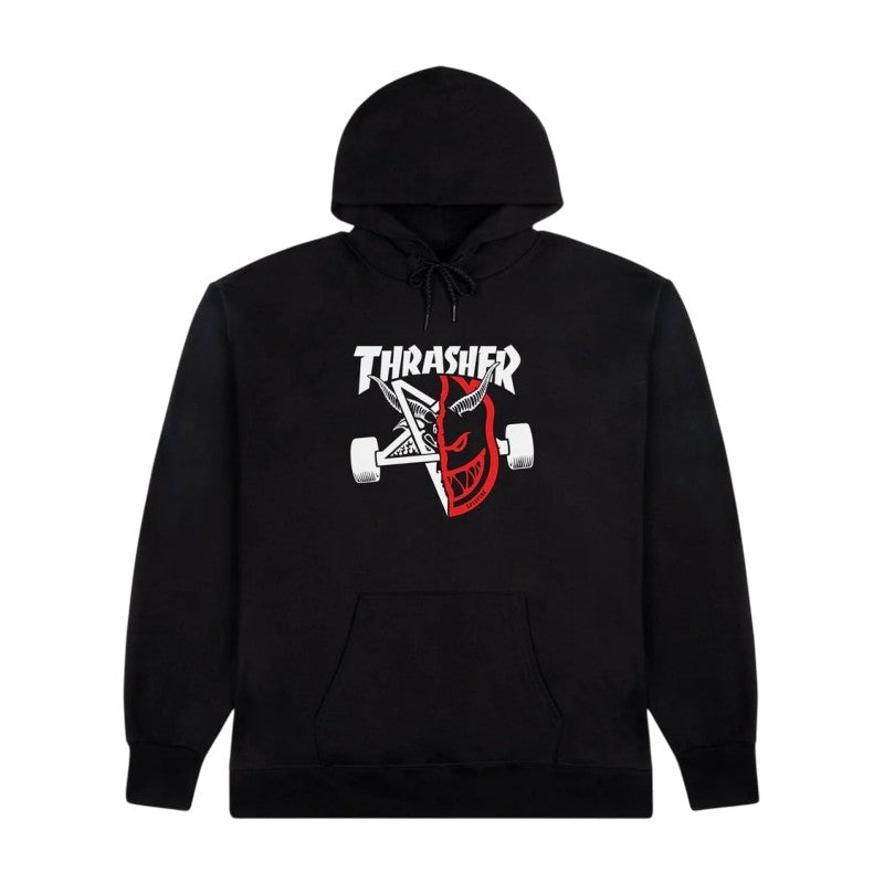 Sweat Hood Thrasher x Spitfire Thrash & Burn - Black