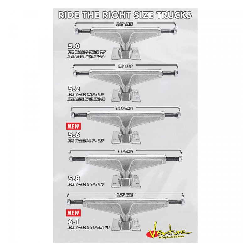 Trucks Venture Bobby Worrest Plaza Raw Hi - 5.8"