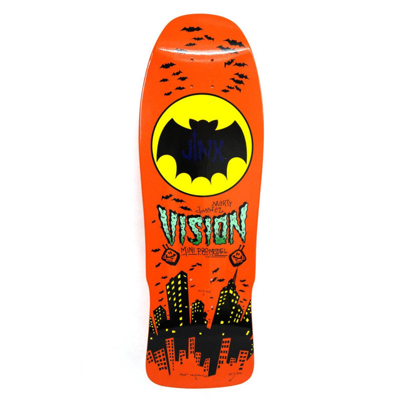 Vision Jinx Mini Modern Concave Old School Orange Skateboard Deck 10"