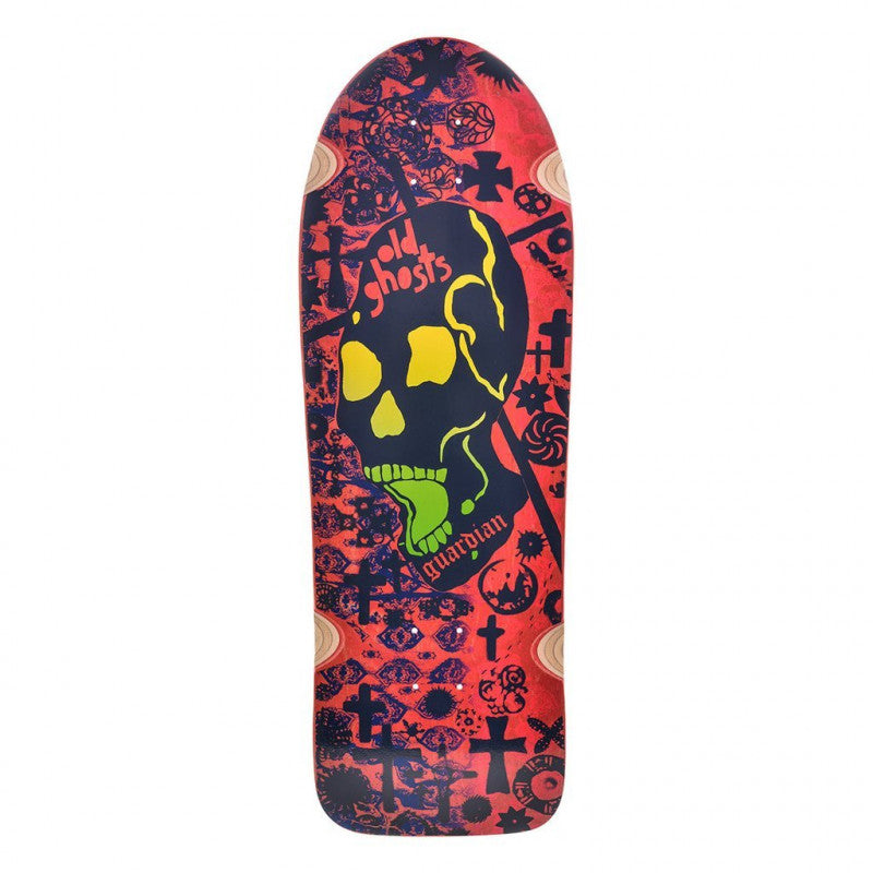 Vision Old Ghost Old School Red Stain Skateboard Deck 10"