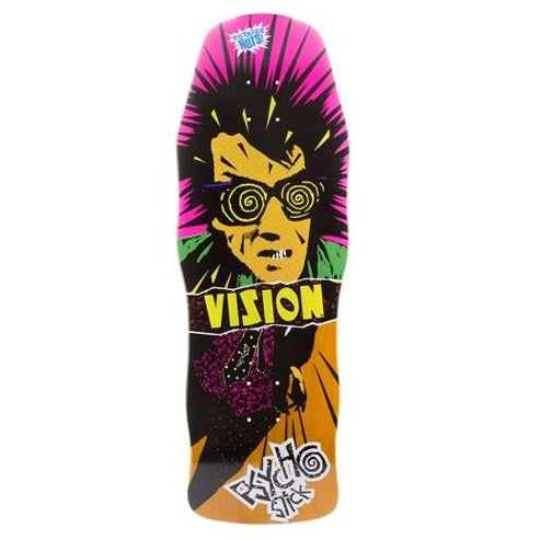 Vision Original Psycho Stick Orange Skateboard Deck 10"