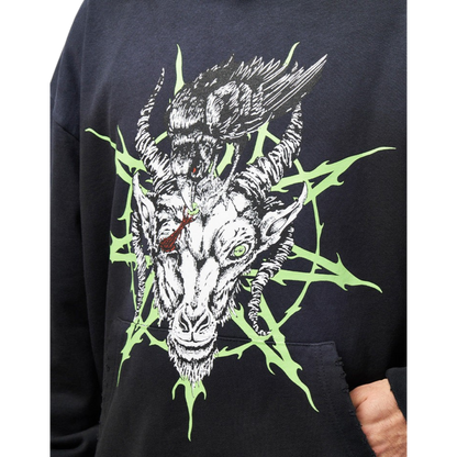 Welcome x Slipknot Ravenous Distressed Sun Fade Hoodie