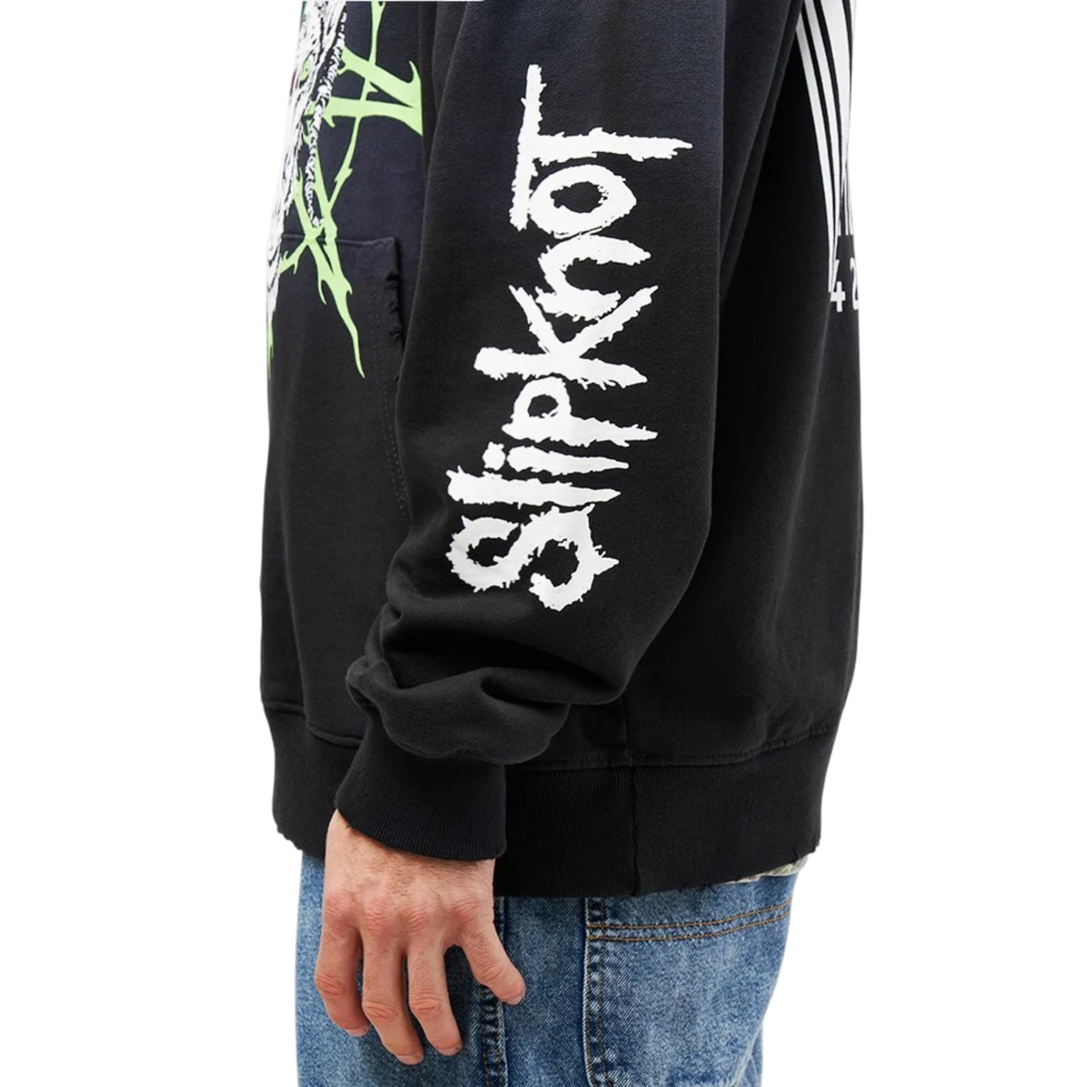 Welcome x Slipknot Ravenous Distressed Sun Fade Hoodie