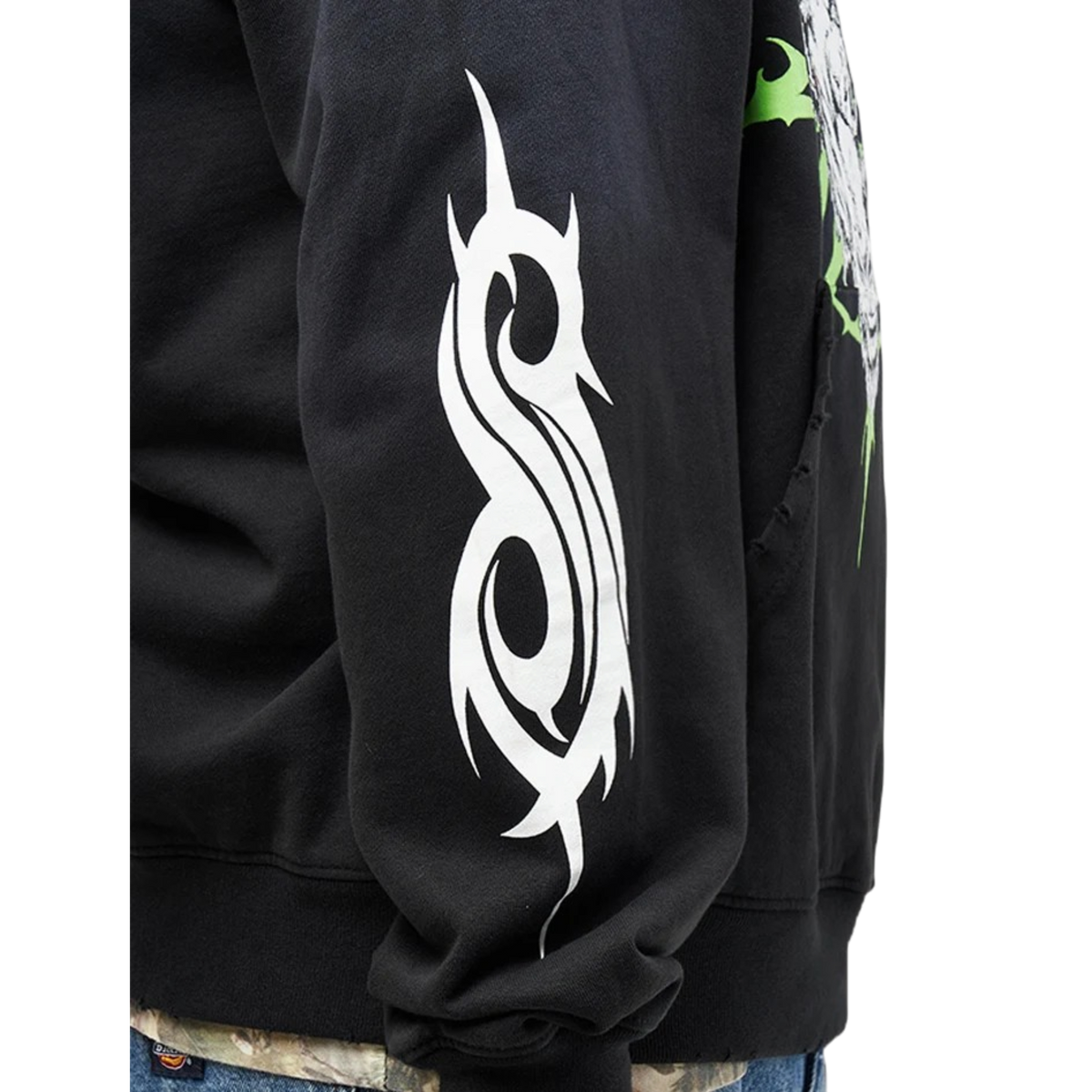 Welcome x Slipknot Ravenous Distressed Sun Fade Hoodie