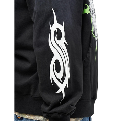 Welcome x Slipknot Ravenous Distressed Sun Fade Hoodie