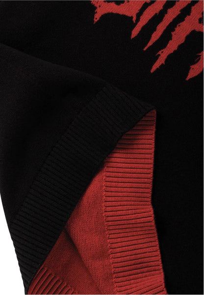 Welcome x Slipknot Overprint Knit Black/Red Sweatshirt