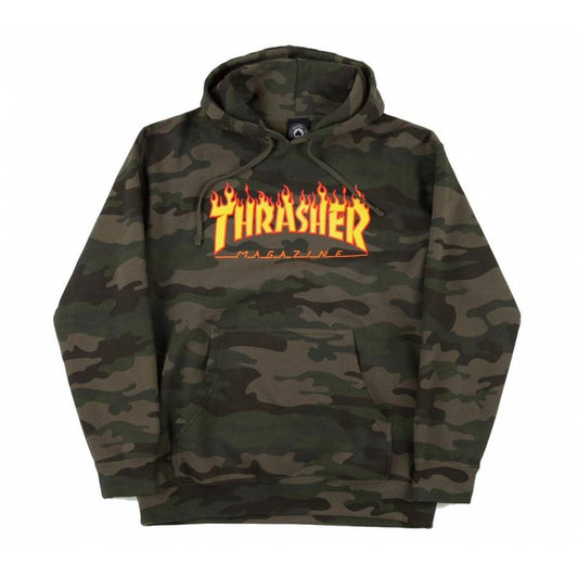 Sweat Hood Thrasher Flame Camo