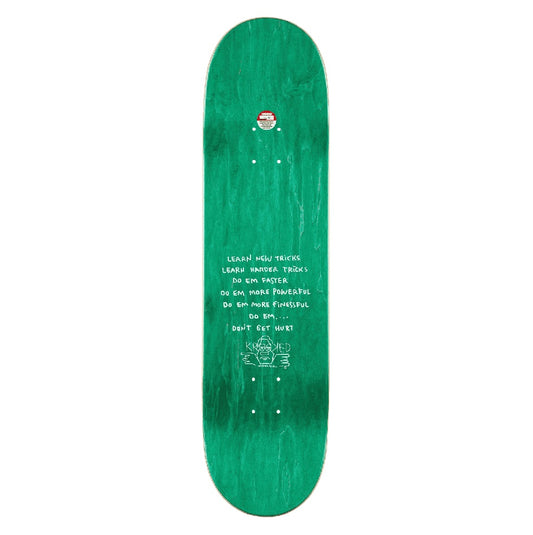 Krooked Una Molti Demetional White Skateboard Deck 8.28"