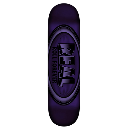 Real Skateboards DBX Oval Purple Foil Skateboard Deck 8.38"