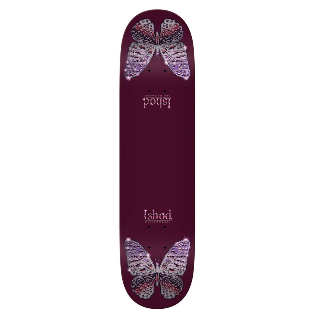Real Ishod Mariposa Chrome Redux Twin Tail Skateboard Deck 8.0"